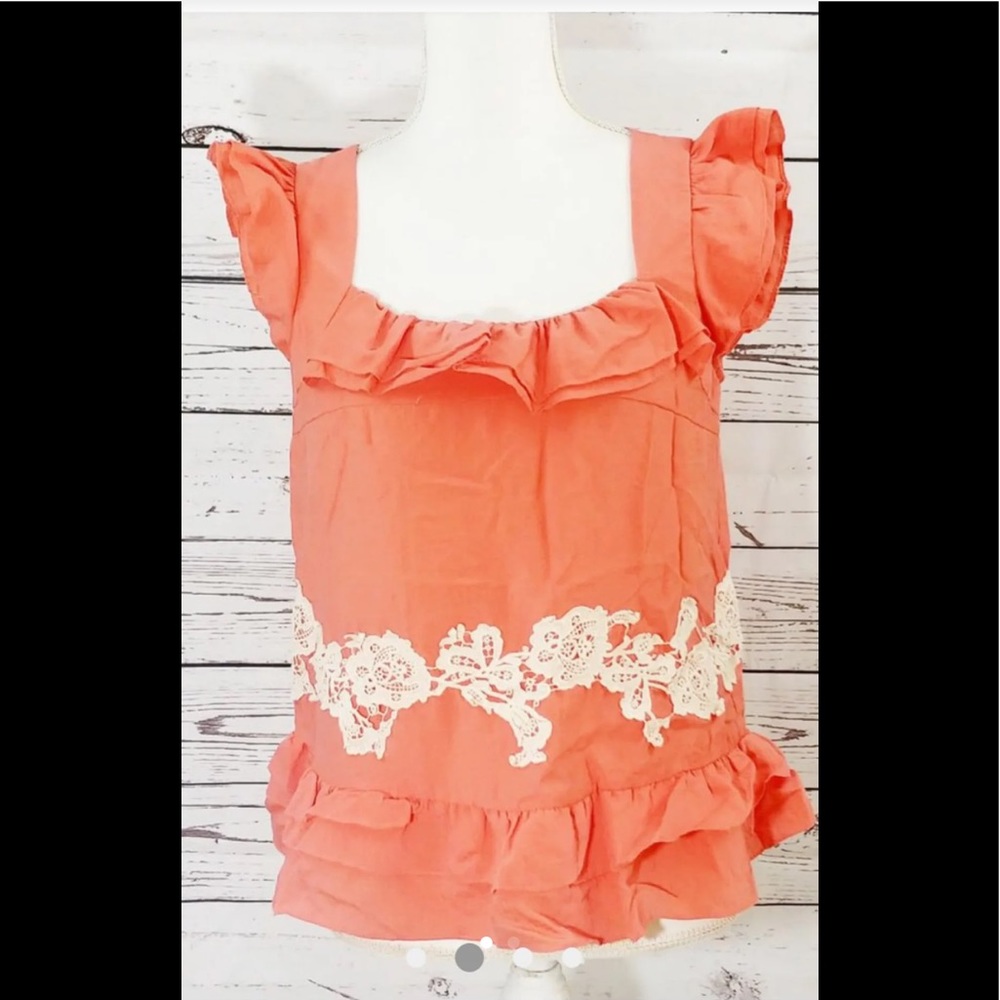 Anthropologie Floreat Rastlina Top